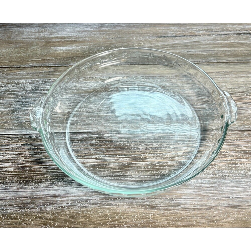Vintage Pyrex Glass Fluted Pie Plate Dish #229 Deep Dish 9.5 Round USA